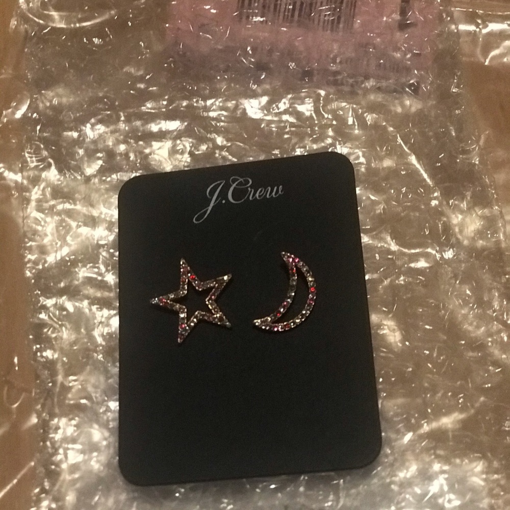 Mismatch celestial stud earrings